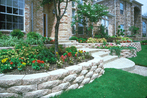 Allan block and keystone block walls on Long Island