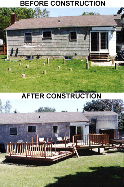 Red Wood Deck in  East Northport, NY