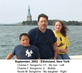 Me and my kids at Ellis Island, 2002