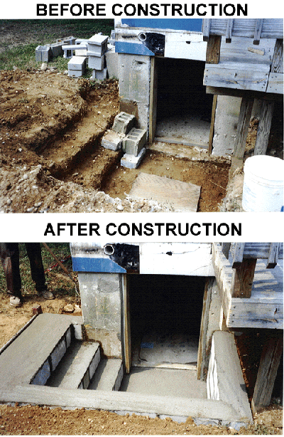 Stairs and Walls for Cellar Entrance , Smithtown, NY