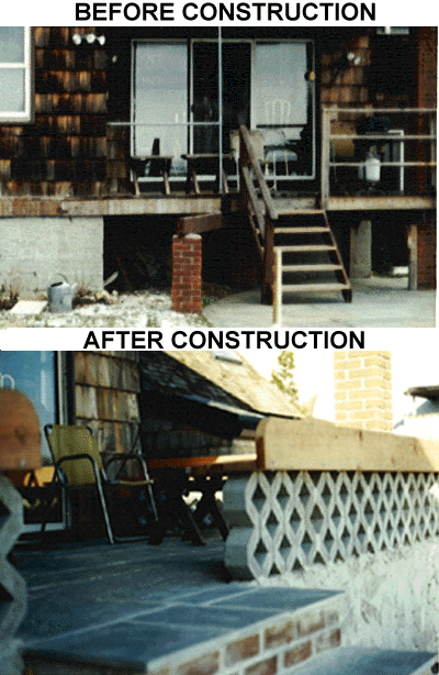 Bluestone Stoop and Stairs, constuction in East Northport, New York