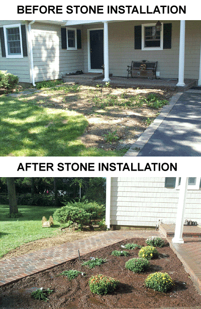 Cambridge paver walk, East Northport, NY
