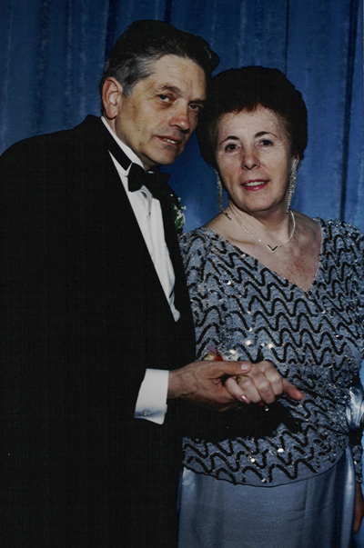 Mr. and Mrs. Bongiorno at Huntington Town House in 1989