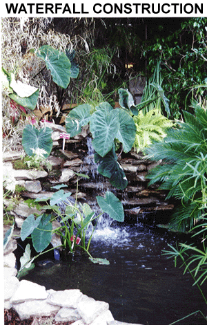 	Pond and Stone Waterfall completed in New York, NY