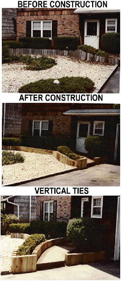 	Retaining wall and planters completed in Huntington, NY