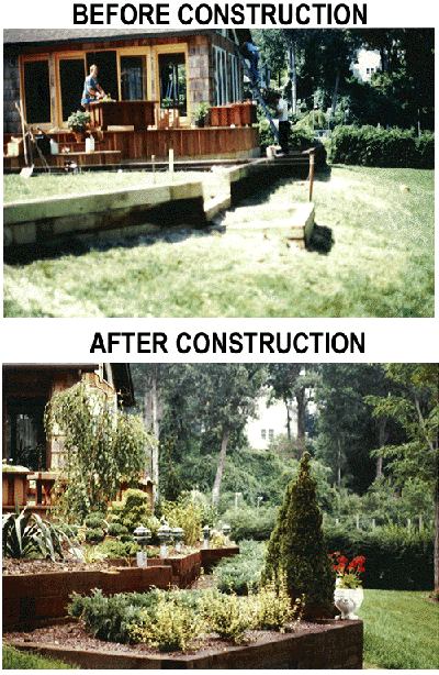 	Retaining wall and planters completed in Northport, NY