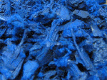 long island died blue rubber mulch