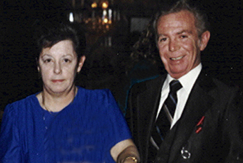 Uncle Red and Aunt Mary at Huntington Town House, NY